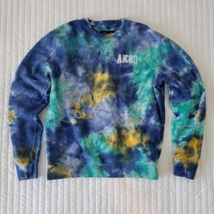 Akoo tie dye sweatshirt for men. Size S